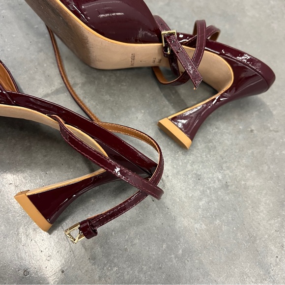 Reformation Burgundy Patent Leather Heels - Picture 5 of 7